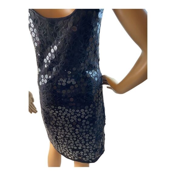 Worthington Women’s Black Sleeveless Sequin Knee Length Dress Size M. - Picture 7 of 16